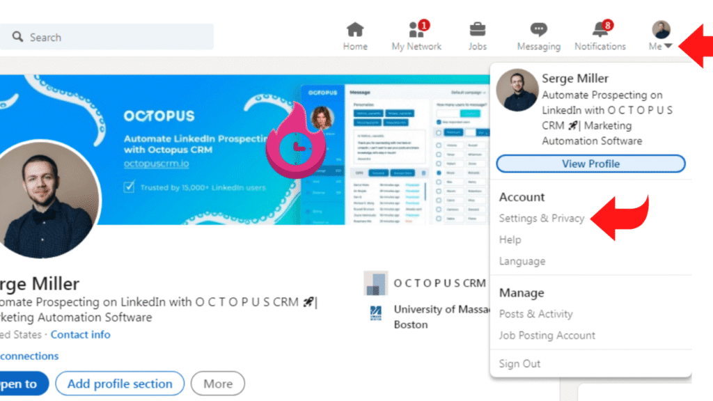 can you block someone on linkedin
