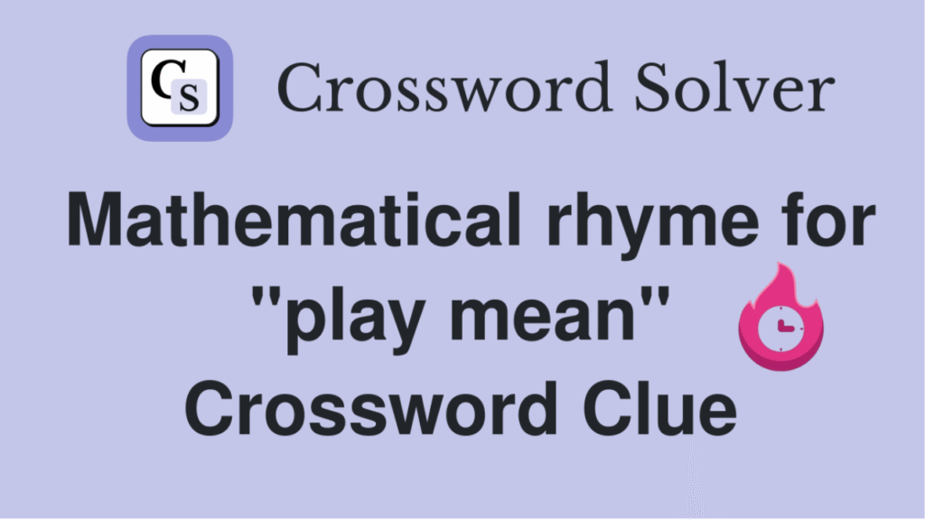 "mean crossword clue"