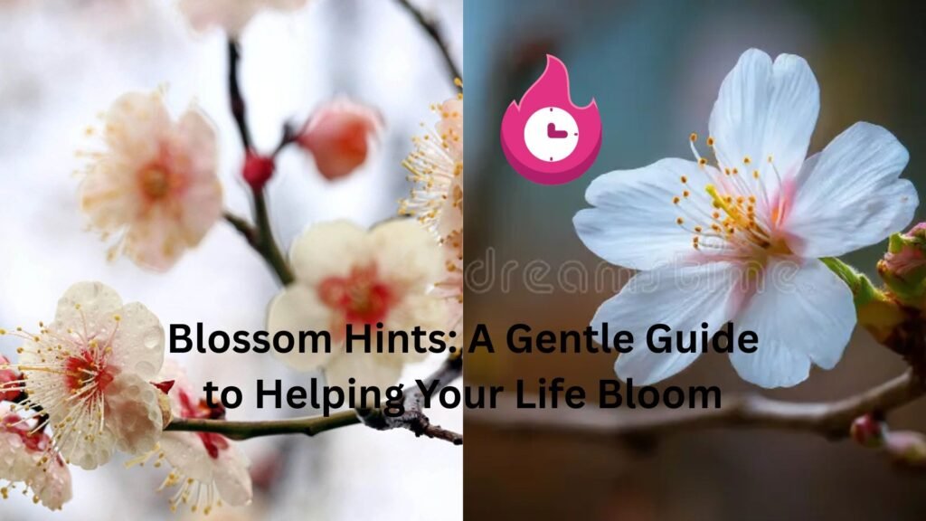 Blossom Hints: A Gentle Guide to Helping Your Life Bloom "blossom hints"