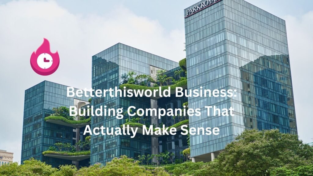 Betterthisworld Business: Building Companies That Actually Make Sense betterthisworld business