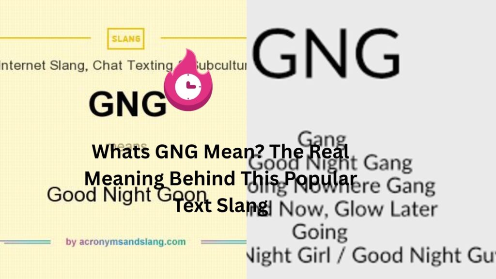 whats gng mean